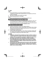 Предварительный просмотр 12 страницы HIKOKI R 12DA Handling Instructions Manual