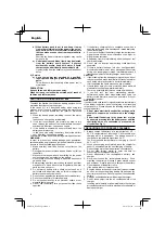 Preview for 6 page of HIKOKI R 14DSL Handling Instructions Manual