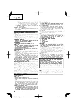 Preview for 22 page of HIKOKI R 14DSL Handling Instructions Manual