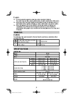 Preview for 8 page of HIKOKI R 18DA Handling Instructions Manual