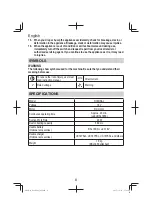 Preview for 8 page of HIKOKI R 18DSAL Handling Instructions Manual