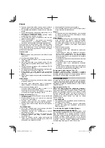 Предварительный просмотр 110 страницы HIKOKI RB 27EAP Handling Instructions Manual