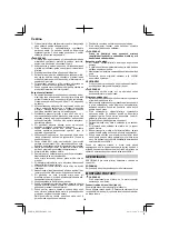 Предварительный просмотр 126 страницы HIKOKI RB 27EAP Handling Instructions Manual