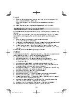 Предварительный просмотр 28 страницы HIKOKI RB18DC Handling Instructions Manual