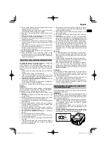 Preview for 9 page of HIKOKI RP 3608DA Handling Instructions Manual