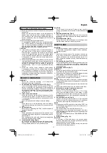 Preview for 13 page of HIKOKI RP 3608DA Handling Instructions Manual