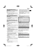 Preview for 15 page of HIKOKI RP 3608DA Handling Instructions Manual