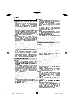 Preview for 24 page of HIKOKI RP 3608DA Handling Instructions Manual