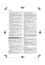 Preview for 30 page of HIKOKI RP 3608DA Handling Instructions Manual