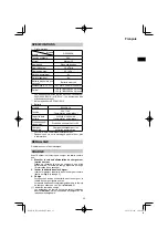 Preview for 33 page of HIKOKI RP 3608DA Handling Instructions Manual