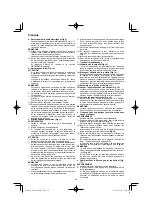 Preview for 36 page of HIKOKI RP 3608DA Handling Instructions Manual