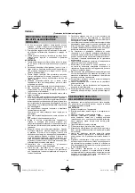 Preview for 40 page of HIKOKI RP 3608DA Handling Instructions Manual