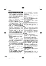 Preview for 46 page of HIKOKI RP 3608DA Handling Instructions Manual