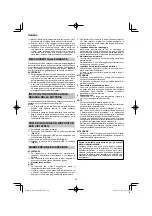 Preview for 48 page of HIKOKI RP 3608DA Handling Instructions Manual