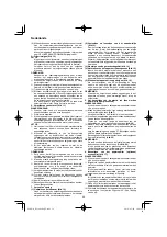 Preview for 58 page of HIKOKI RP 3608DA Handling Instructions Manual