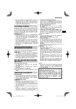 Preview for 59 page of HIKOKI RP 3608DA Handling Instructions Manual