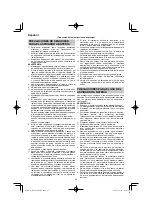 Preview for 62 page of HIKOKI RP 3608DA Handling Instructions Manual