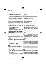 Preview for 74 page of HIKOKI RP 3608DA Handling Instructions Manual