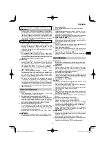 Preview for 89 page of HIKOKI RP 3608DA Handling Instructions Manual