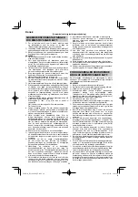 Preview for 94 page of HIKOKI RP 3608DA Handling Instructions Manual