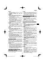 Preview for 101 page of HIKOKI RP 3608DA Handling Instructions Manual