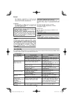 Preview for 102 page of HIKOKI RP 3608DA Handling Instructions Manual