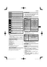 Preview for 107 page of HIKOKI RP 3608DA Handling Instructions Manual