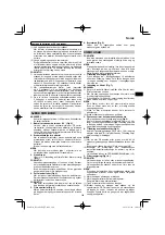 Preview for 109 page of HIKOKI RP 3608DA Handling Instructions Manual