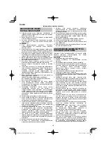 Preview for 114 page of HIKOKI RP 3608DA Handling Instructions Manual