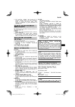 Preview for 121 page of HIKOKI RP 3608DA Handling Instructions Manual