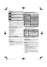 Preview for 128 page of HIKOKI RP 3608DA Handling Instructions Manual