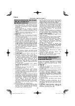 Preview for 136 page of HIKOKI RP 3608DA Handling Instructions Manual