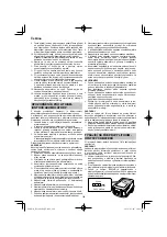 Preview for 160 page of HIKOKI RP 3608DA Handling Instructions Manual