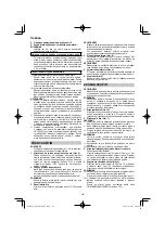 Preview for 164 page of HIKOKI RP 3608DA Handling Instructions Manual