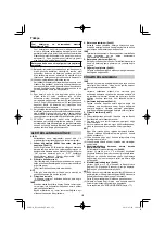 Preview for 174 page of HIKOKI RP 3608DA Handling Instructions Manual