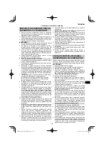 Preview for 179 page of HIKOKI RP 3608DA Handling Instructions Manual