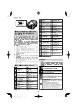 Preview for 202 page of HIKOKI RP 3608DA Handling Instructions Manual