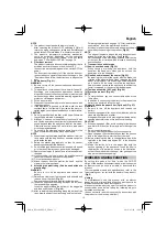 Preview for 15 page of HIKOKI RP 3608DB Handling Instructions Manual