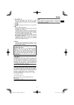 Preview for 17 page of HIKOKI RP 3608DB Handling Instructions Manual