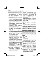 Preview for 20 page of HIKOKI RP 3608DB Handling Instructions Manual