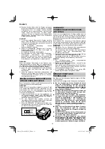 Preview for 22 page of HIKOKI RP 3608DB Handling Instructions Manual