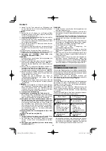 Preview for 28 page of HIKOKI RP 3608DB Handling Instructions Manual