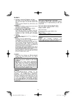 Preview for 30 page of HIKOKI RP 3608DB Handling Instructions Manual