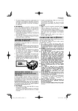 Preview for 35 page of HIKOKI RP 3608DB Handling Instructions Manual