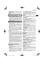 Preview for 39 page of HIKOKI RP 3608DB Handling Instructions Manual