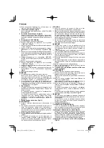 Preview for 40 page of HIKOKI RP 3608DB Handling Instructions Manual