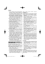 Preview for 46 page of HIKOKI RP 3608DB Handling Instructions Manual