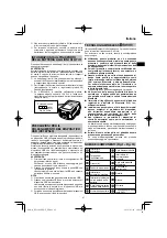 Preview for 47 page of HIKOKI RP 3608DB Handling Instructions Manual