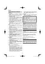 Preview for 54 page of HIKOKI RP 3608DB Handling Instructions Manual