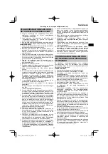 Preview for 57 page of HIKOKI RP 3608DB Handling Instructions Manual